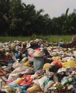 Sorting through refuse, Ho Chi Minh City